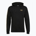 Bluză pentru bărbați Emporio Armani EA7 Train Logo Series Extended Logo Hoodie black / gold