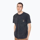Tricou pentru bărbați Kaotiko Washed Trust Your Intuition black