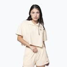 Tricou polo pentru femei Kaotiko Towel Stripe yellow / white