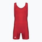 Combinezon pentru bărbați adidas 3 Stripe Singlet red/white