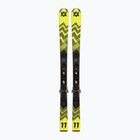 Schiuri de coborâre pentru copii  Völkl Racetiger Jr Yellow + legături 4.5 VMotion Jr 100-120 cm yellow