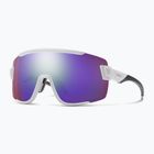 Ochelari de soare cu oglindă Smith Wildcat alb/color violet cromatic