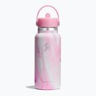 Sticlă termică Hydro Flask Wide Flex Straw Cap Jelly 945 ml pink swirl