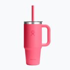 Cană Hydro Flask Travel Tumbler Clear Lid 710 ml popstar pink