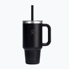 Cană termică Hydro Flask Travel Tumbler Clear Lid black