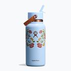Sticlă termică Hydro Flask Wide Mouth with Flex Straw Cap 946 ml western light blue