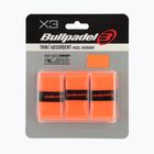 Învelișuri pentru rachete de padel Bullpadel GB-1705 Senso Absorbent 3 buc. fluor orange