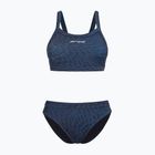 Costum de baie din două piese pentru femei Orca Core Bikini imprimeu albastru închis