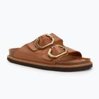 Papuci pentru femei  Genuins Galia Leather Dress camel