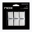 Învelișuri pentru padel NOX Pro Perforated Overgrip 3 pcs. white