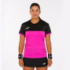 Tricou Joma Montreal SS fluor pink/black