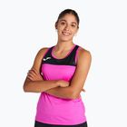 Tank top de tenis pentru femei Joma Montreal fluorescent pink/black