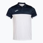 Tricou polo pentru bărbați Joma Montreal, alb/maroiaz