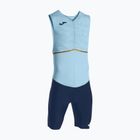 Costum de triatlon pentru bărbați  Joma Record III Bodysuit sky blue-navy