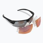 Ochelari de ciclism Tifosi Crit Fototec negru mat/negru/frumos/roșu/roșu/clară