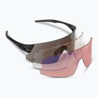 Ochelari de ciclism Tifosi Rail Xc Clarion blackout/smoke/ac roșu/clear