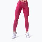 Colanți de antrenament pentru femei NEBBIA Washed High Waisted Legacy red