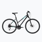 Bicicletă cross pentru femei Kellys Clea 90 black/aqua