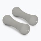 Gantere GymBeam Neoprene Dumbbells 2 x 1 kg light grey