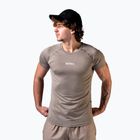 Tricou de antrenament bărbați NEBBIA Power light brown ash