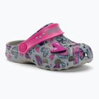 Coqui Little Frog mid.grey/fuchsia love/amulet sandale pentru copii