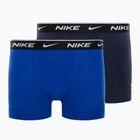 Boxeri pentru bărbați Nike Everyday Cotton Stretch Trunk 2Pk IEV obsidian/game royal