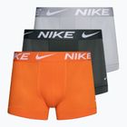 Boxeri pentru bărbați Nike Dri-Fit Essential Micro Trunk 3 pary grey/light/orange