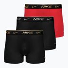 Boxeri pentru bărbați Nike Everyday Cotton Stretch Trunk 3 perechi  black silver/red gold/black gold