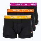 Boxeri pentru bărbați Nike Everyday Cotton Stretch Trunk 3 perechi  black/gold/hyper crimson