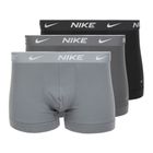 Boxeri pentru bărbați Nike Everyday Cotton Stretch Trunk 3 perechi black/iron gry/cool grey high shine textured wb