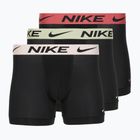 Boxeri pentru bărbați Nike Dri-Fit Essential Micro Boxer Brief 3 pary blk washed coral/olive aura/abrtract blue edge wb