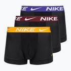 Boxeri pentru bărbați Nike Dri-Fit Essential Micro Trunk 3 pary black university gold/deep night/dark team red wb