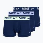 Boxeri pentru bărbați Nike Dri-Fit Essential Micro Trunk 3 pairs navy