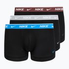 Boxeri pentru bărbați Nike Cotton Stretch Trunk 3 pack open black