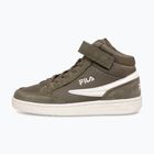 Încălțăminte pentru copii FILA Crew Velcro Mid olive night