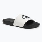 Papuci pentru bărbați Calvin Klein YM0YM01281 Jelly Mono PU Bright White/Black
