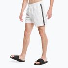 Bărbați Calvin Klein Medium Pantaloni scurți de înot cu cordon, alb