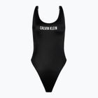 Costum de baie Calvin Klein Scoop Back One Piece pentru femei, negru