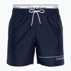 Pantaloni scurți de baie pentru bărbați Calvin Klein Medium Double WB signature navy