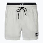 Pantaloni scurți de baie pentru bărbați Calvin Klein Medium Double WB nimbus cloud