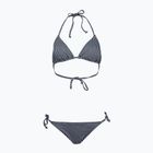 Costum de baie din două piese pentru femei O'Neill Capri Bondey Bikini negru simplu dungă simplă