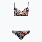 Costum de baie din două piese pentru femei O'Neill Julia Wb Rita Bikini negru floare tropicală