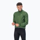 Geacă de ciclism pentru bărbați Rogelli Essential Rain fluorescent army green