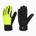 Mănuși de ciclism pentru bărbați Rogelli Essential Winter Waterproop fluor yellow