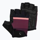 Mănuși de ciclism pentru femei Rogelli Impress II burgundy/coral/negru
