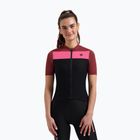 Tricou de ciclism pentru femei Rogelli Core Block W black/bordeaux/pink