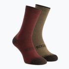 Șosete Rogelli Wool Wintersocks 2 perechi bordeaux/brown