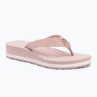 Papuci pentru femei Tommy Hilfiger Im Th Chainprint Midwedge Sandal foggy pink