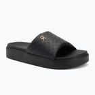 Papuci pentru femei Tommy Hilfiger Platform Monogram Poolslide black