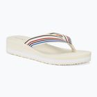 Papuci pentru femei Tommy Hilfiger Wedge Stripes Beach Sandal calico